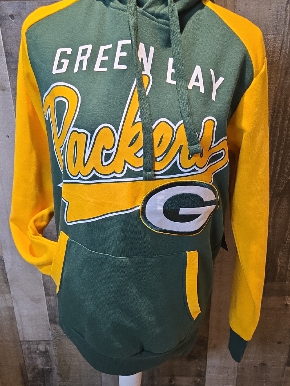 NFL Green Bay Packers Green and Gold Team Pullover Hoodie
